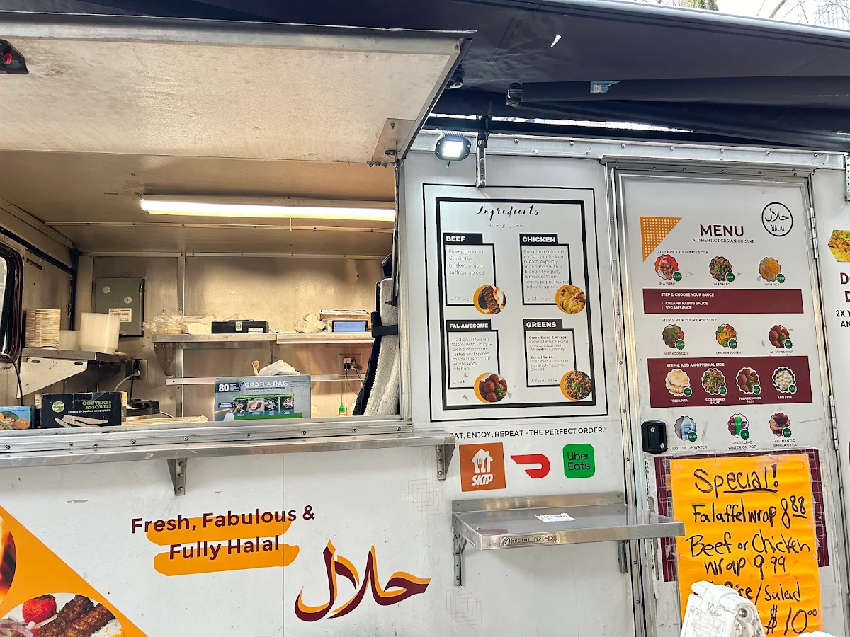 Menu, Master Chef's Persian Kabob House