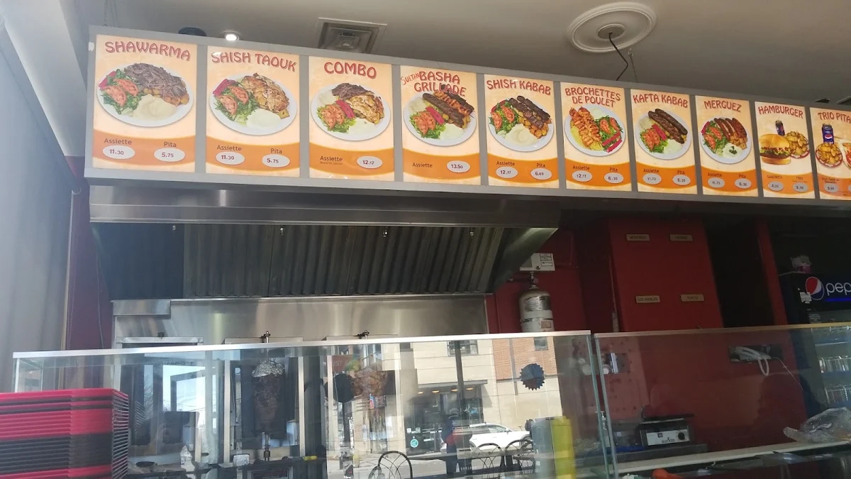 Menu, BASHA avenue Du Parc