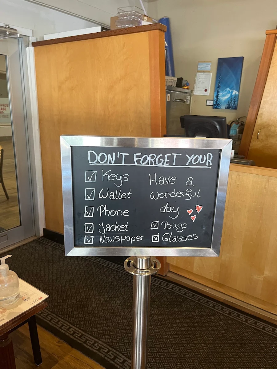 Menu, Full Circle Cafe