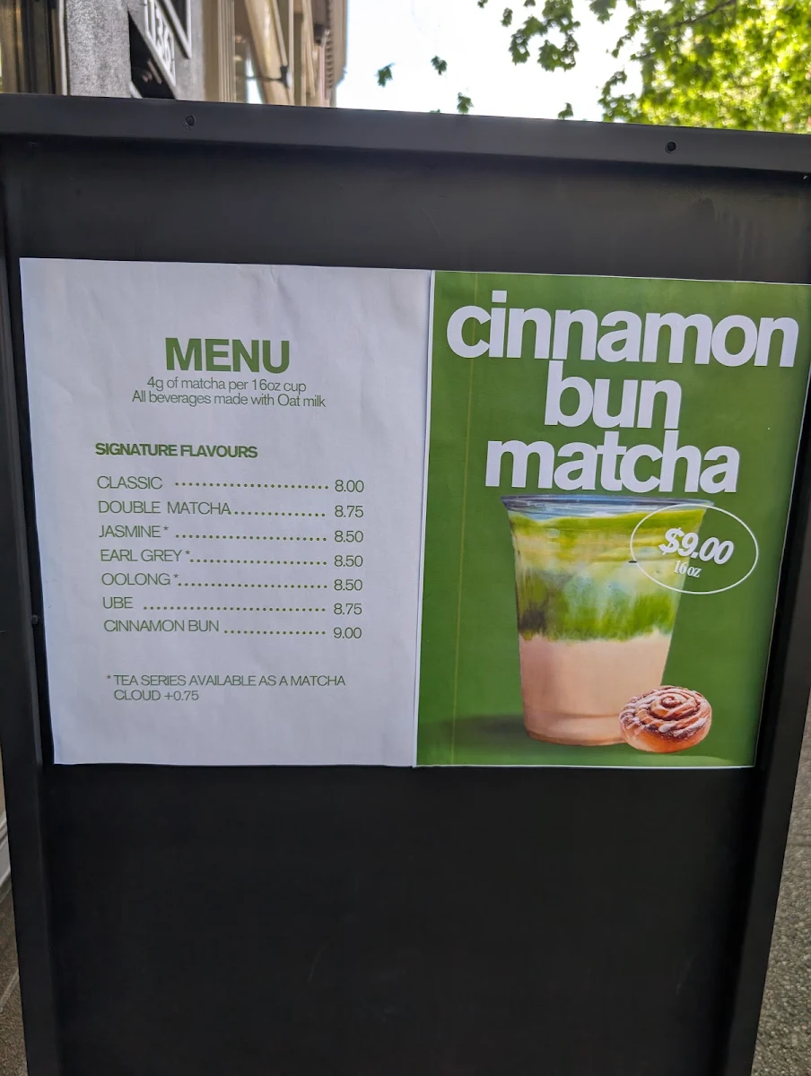 Menu, Matcha Made