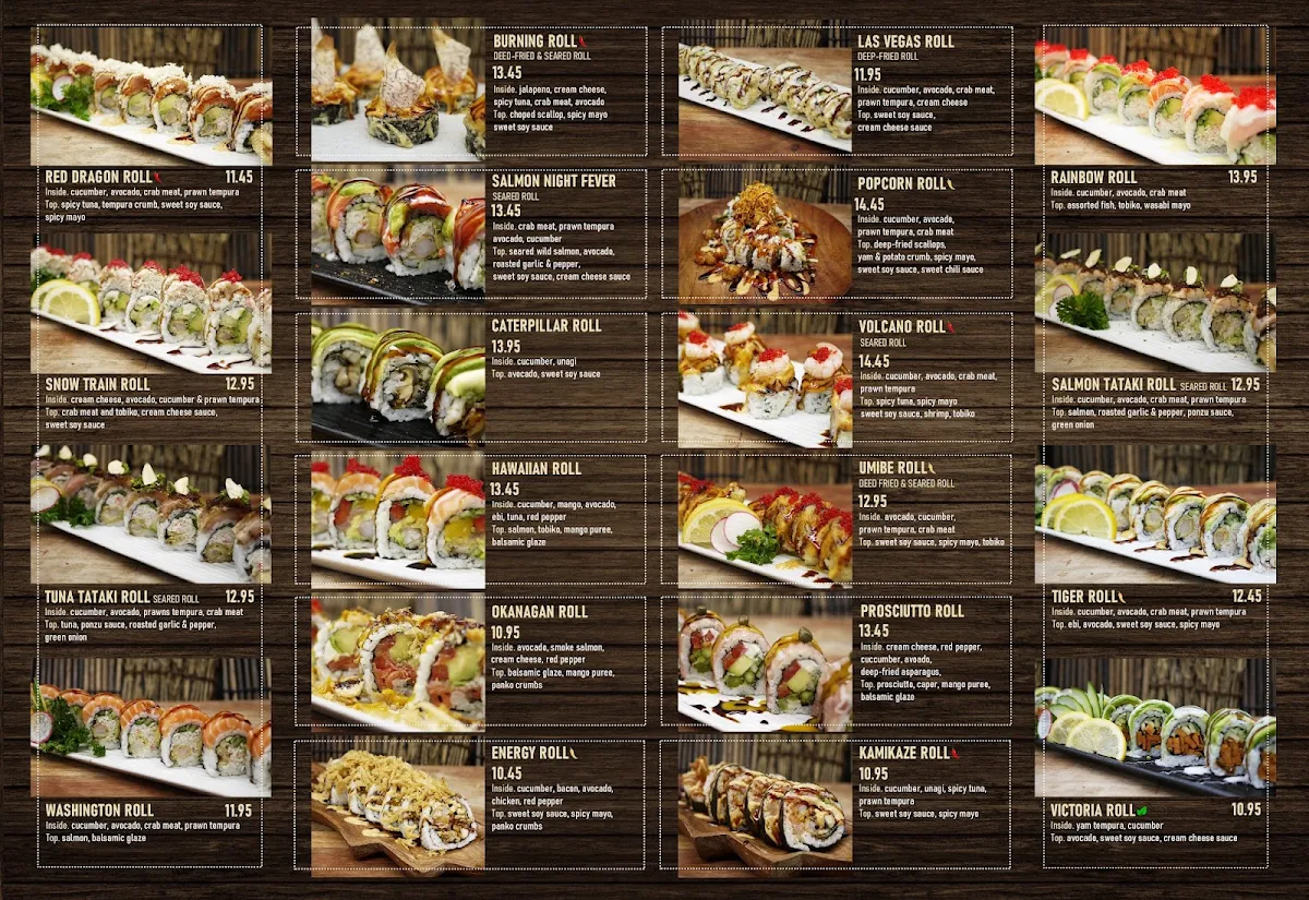 Menu, Sushi Umibe