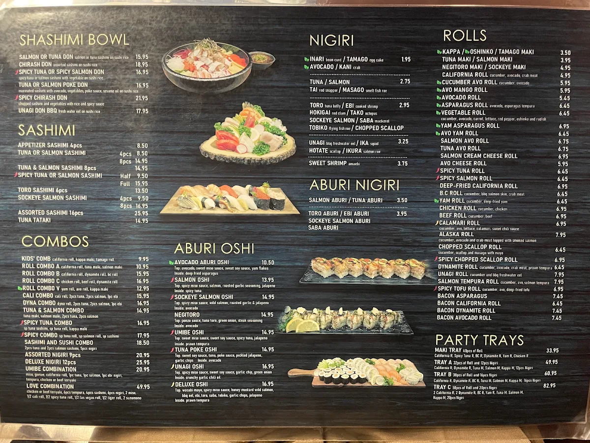 Menu, Sushi Umibe