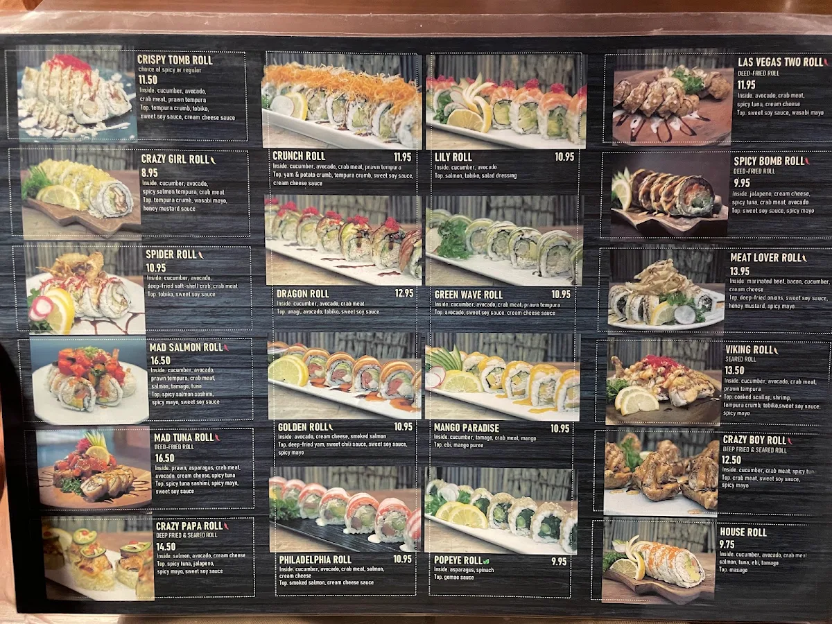 Menu, Sushi Umibe