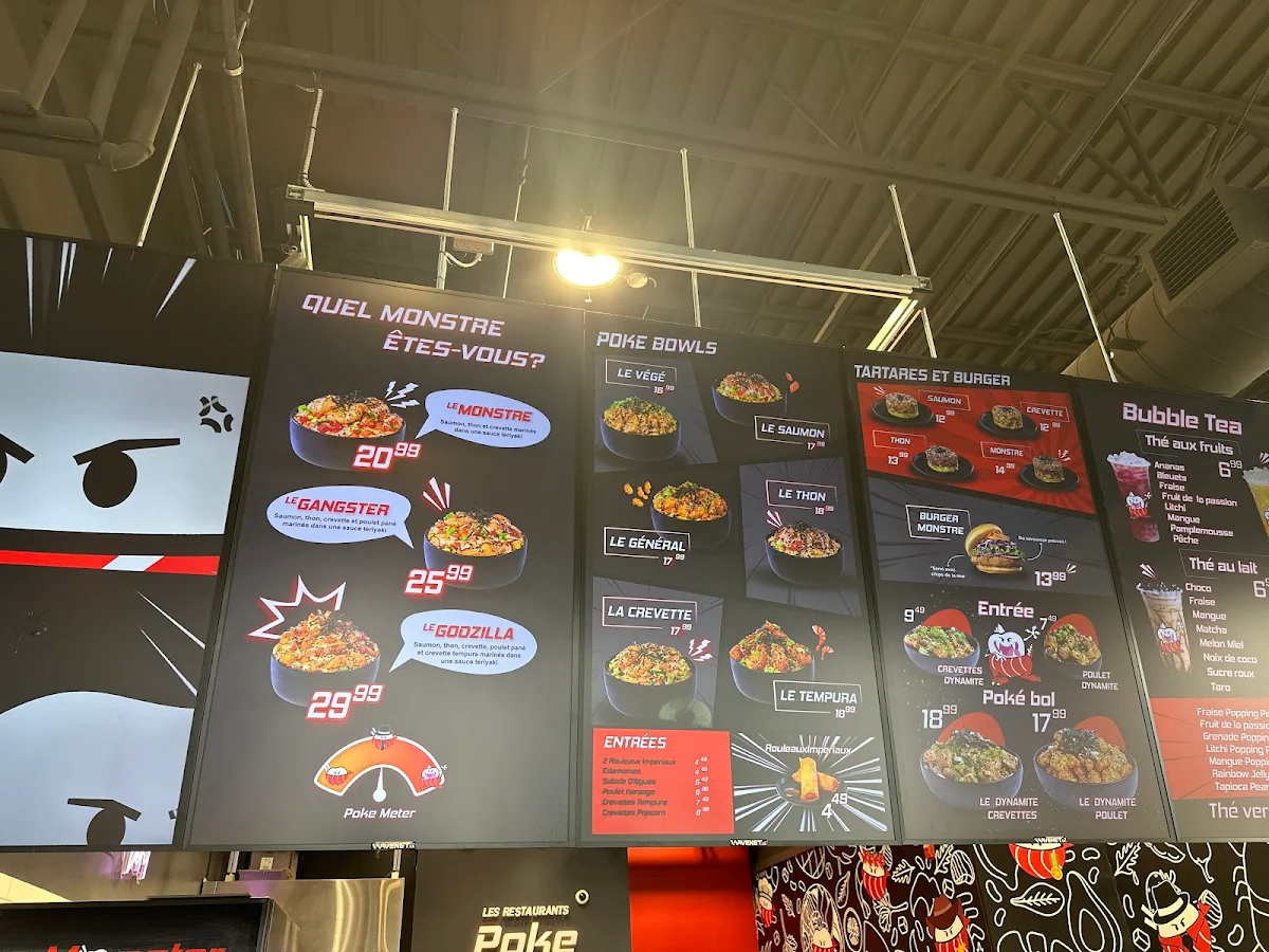 Menu, Poke Monster (Marcel-Laurin)