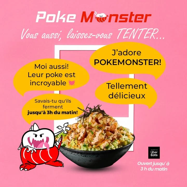 Menu, Poke Monster (Marcel-Laurin)