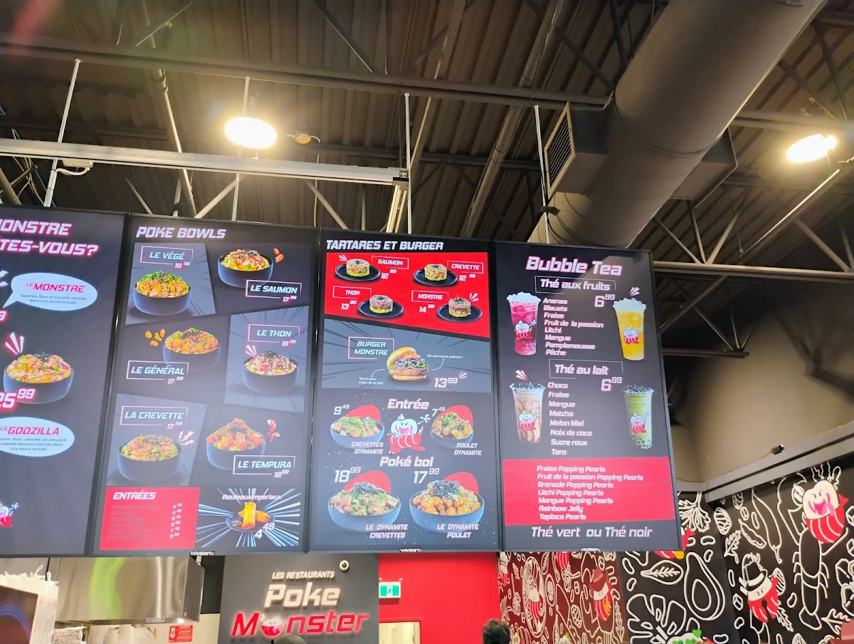 Menu, Poke Monster (Marcel-Laurin)