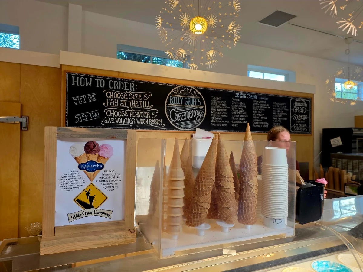 Menu, Billy Gruff Creamery & Bistro