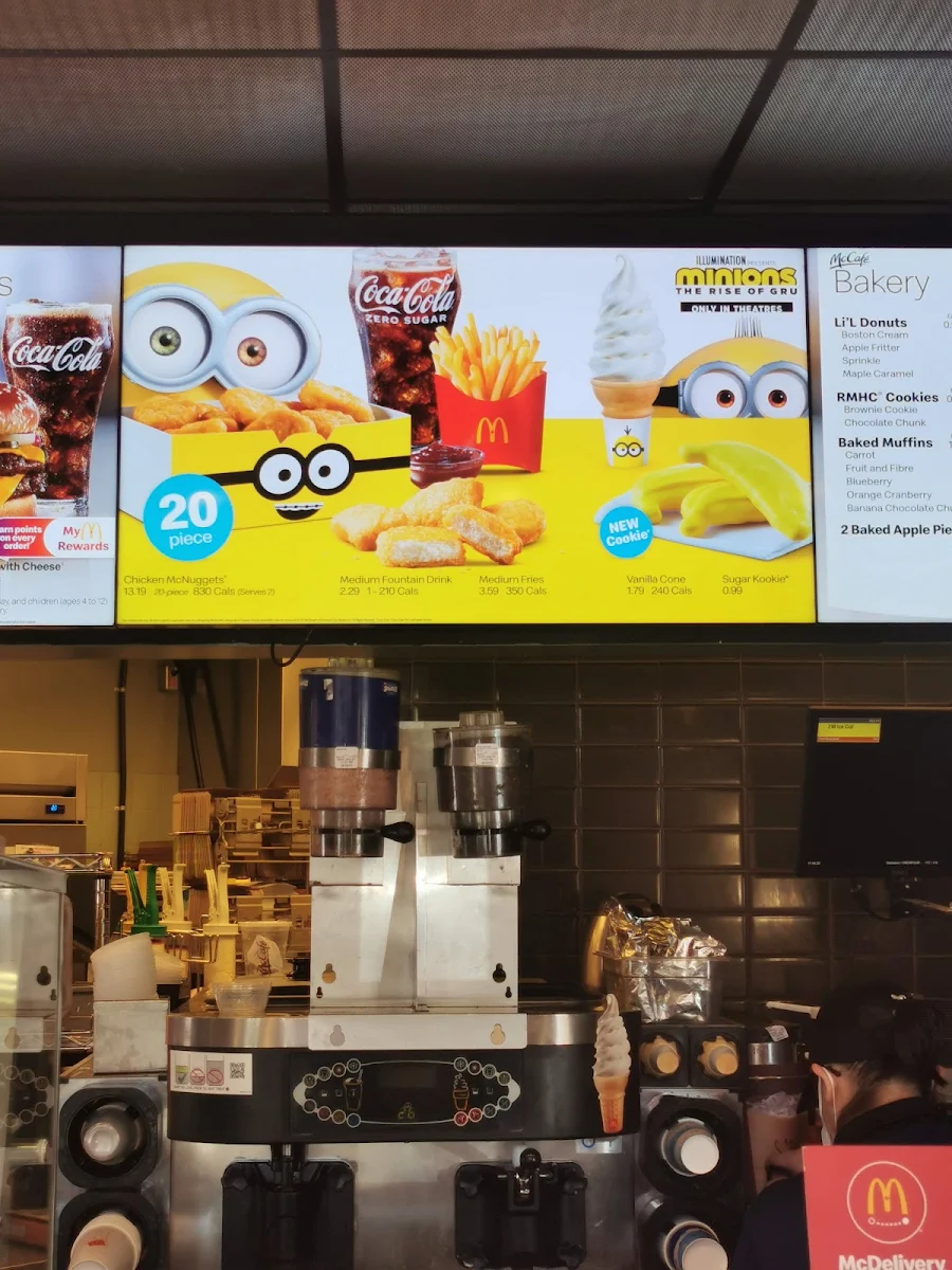 Menu, McDonald's