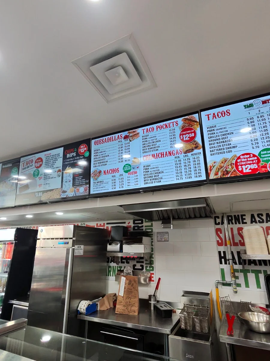 Menu, Taco Boyz Bedford