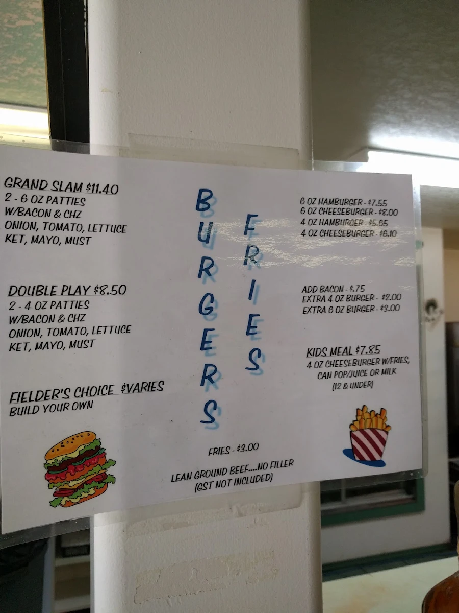Menu, Percy's Pizzas & Subs