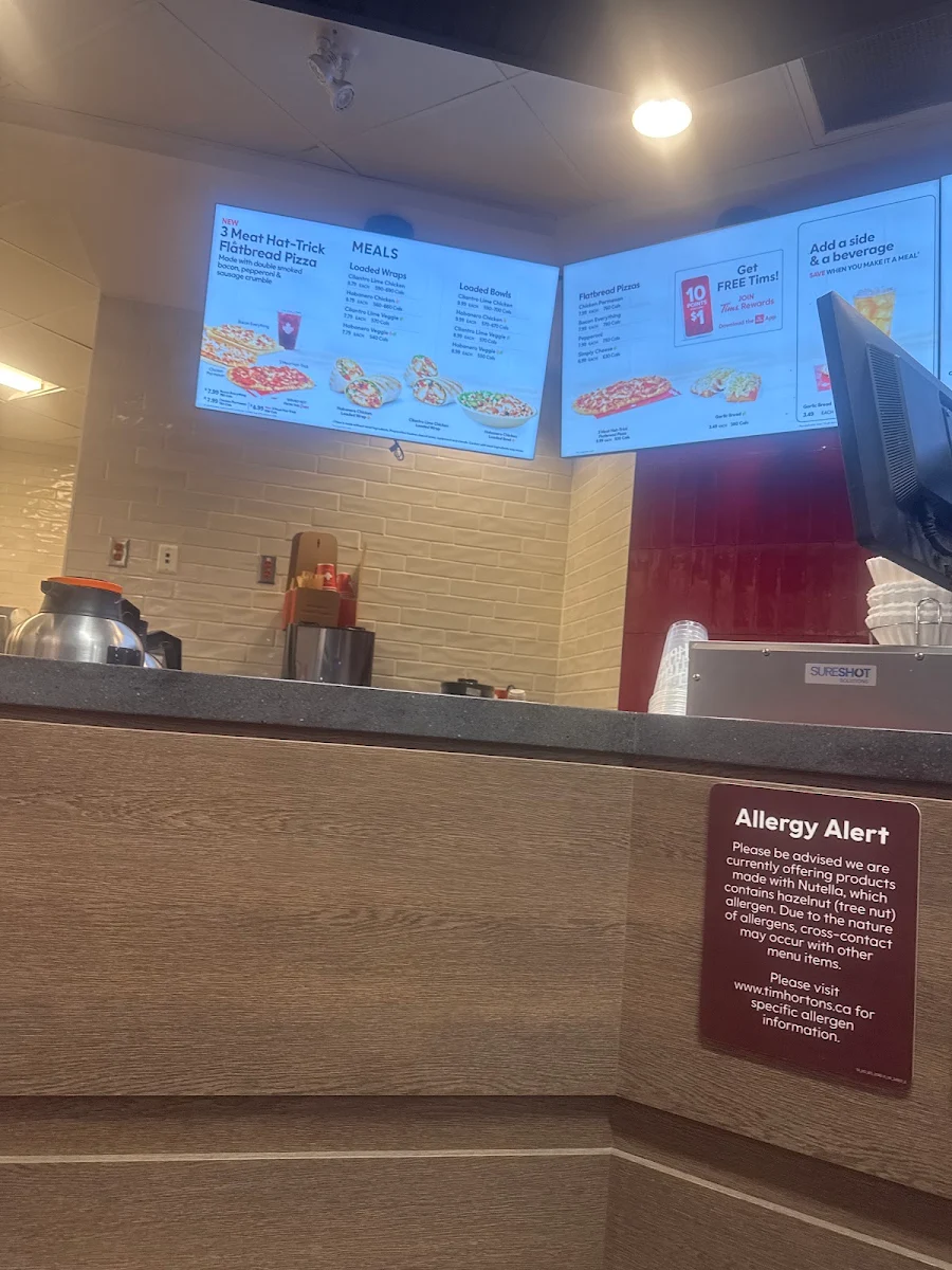 Menu, Tim Hortons