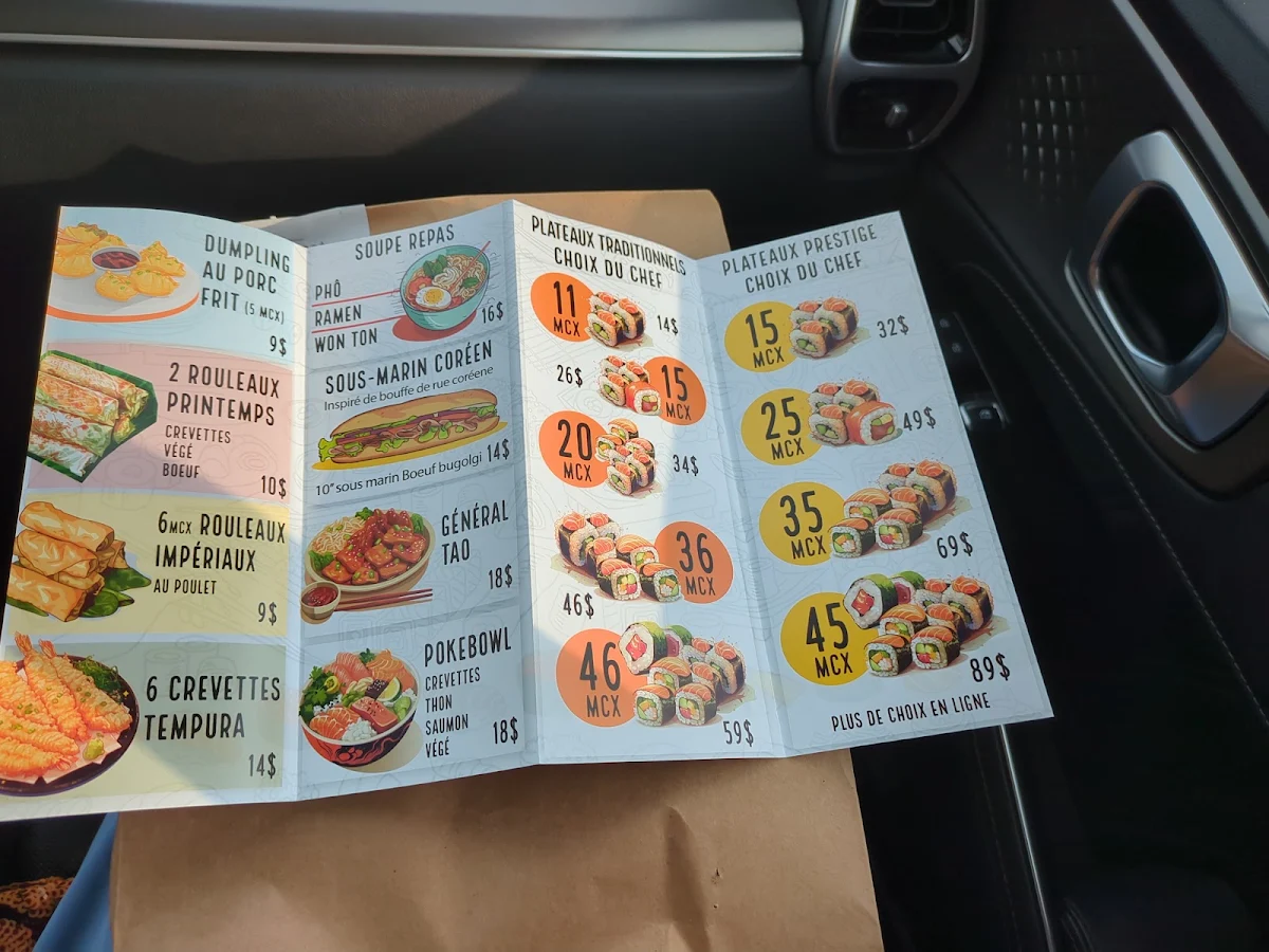 Menu, Lyna Sushi