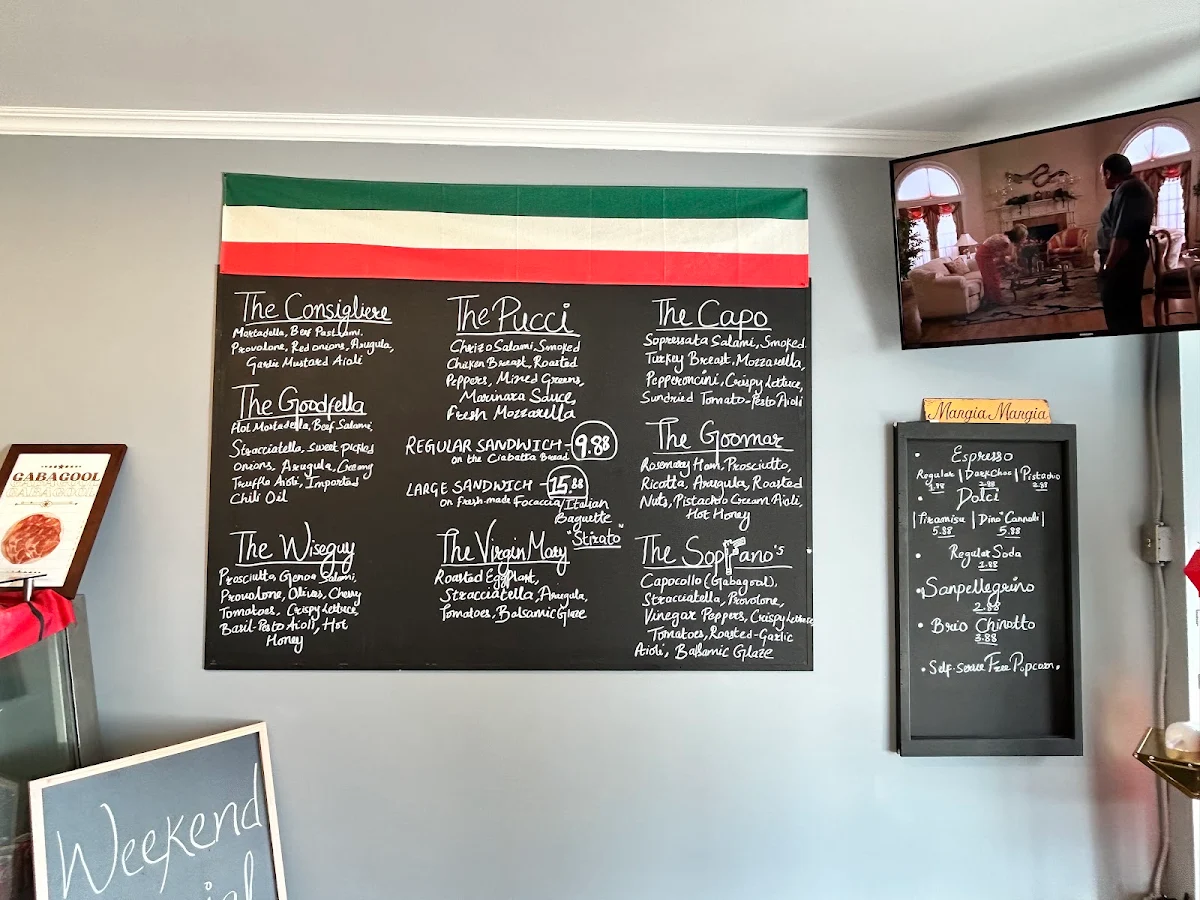 Menu, Corleoni's