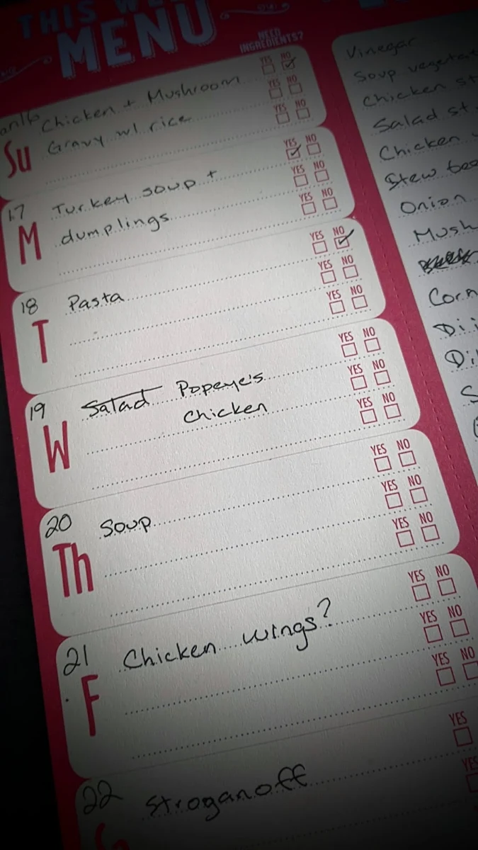 Menu, Popeyes Louisiana Kitchen