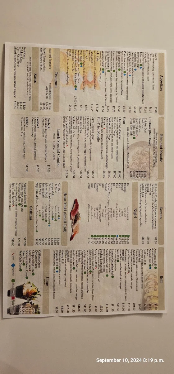 Menu photo 1