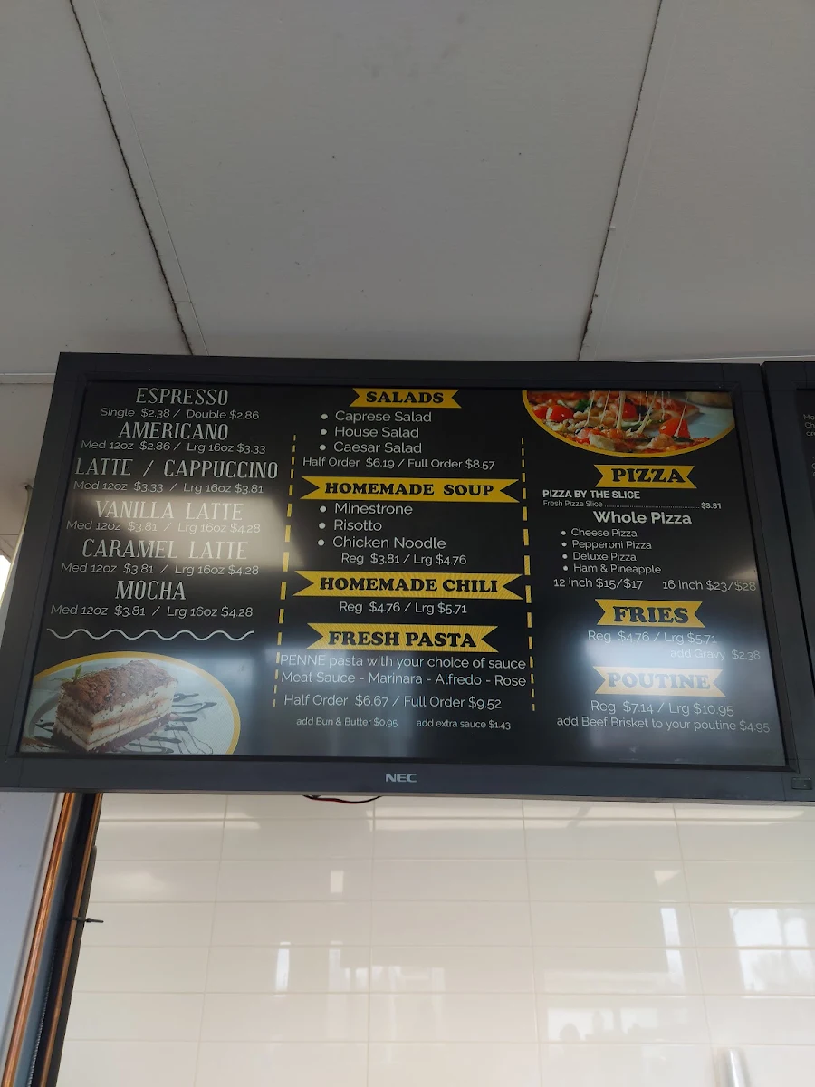 Menu, D'Amore Italian Deli