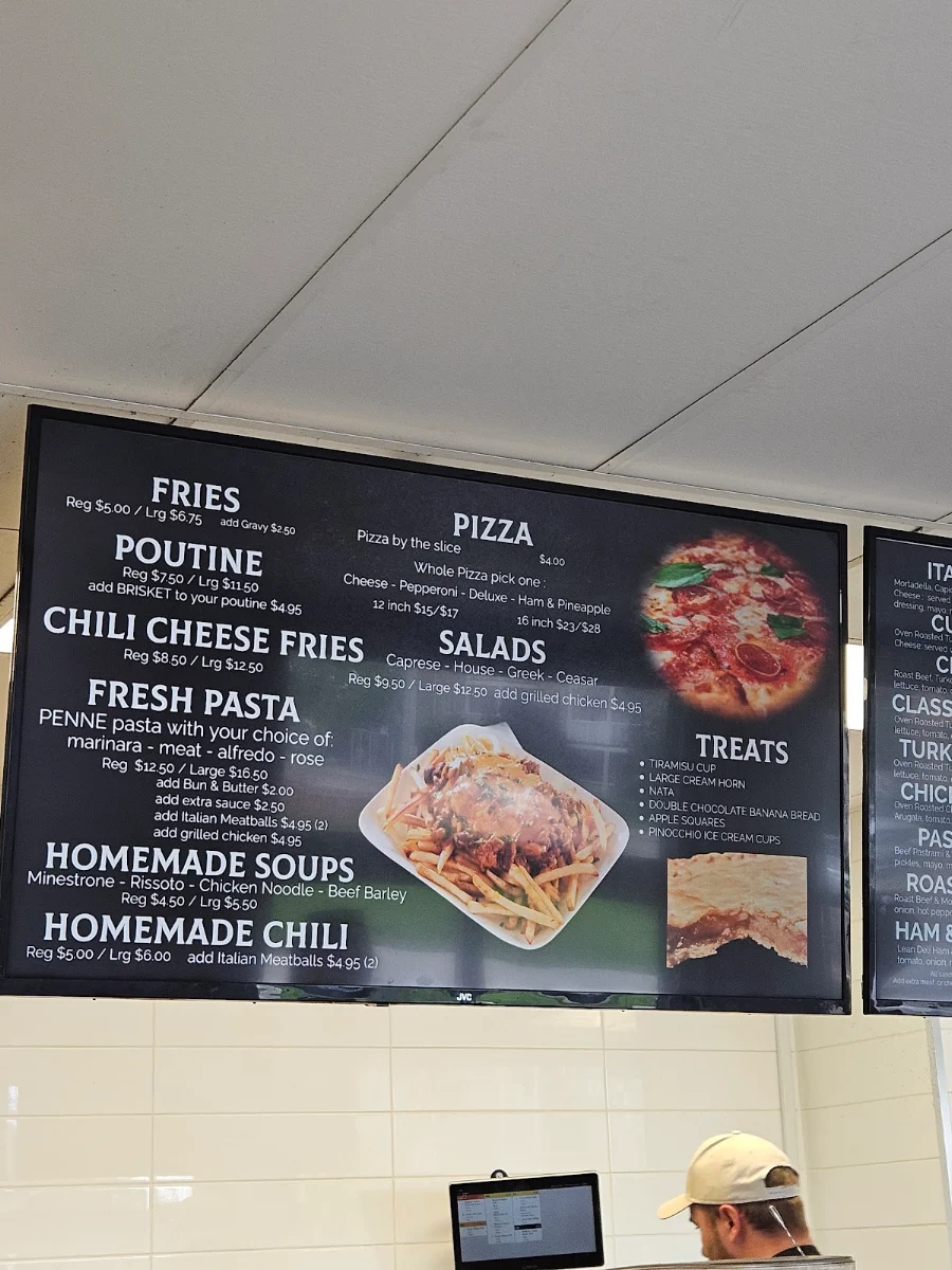 Menu, D'Amore Italian Deli