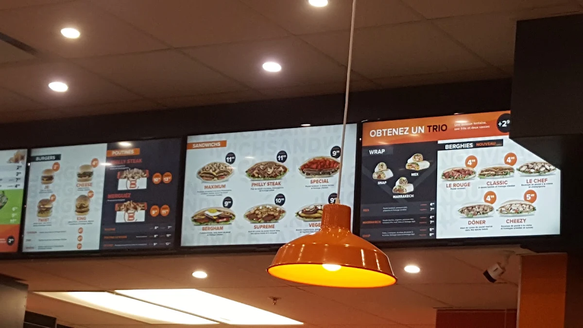 Menu, Bergham - Decarie VSL