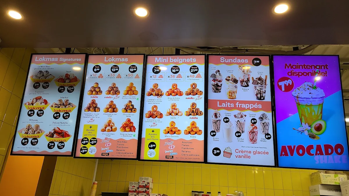 Menu, Bergham - Decarie VSL