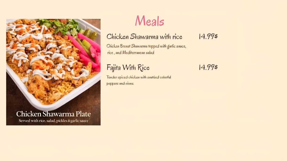Menu, Sandwilicious - Halal | Sandwiches | Middle-Eastern | Breakfast | Kabab