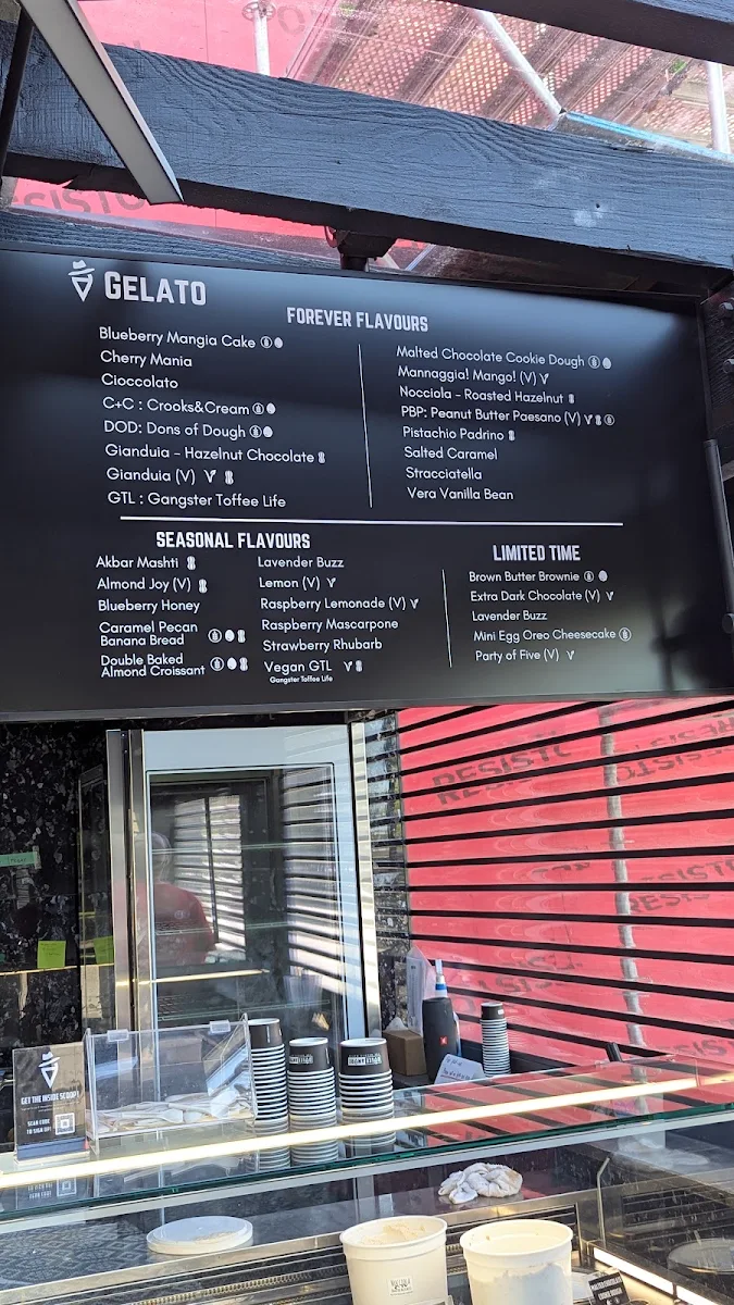 Menu, Dolce Amore - Burnaby