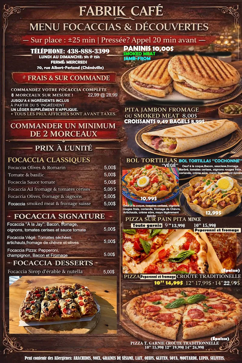 Menu, Boutique Pinceau & Seconde vie