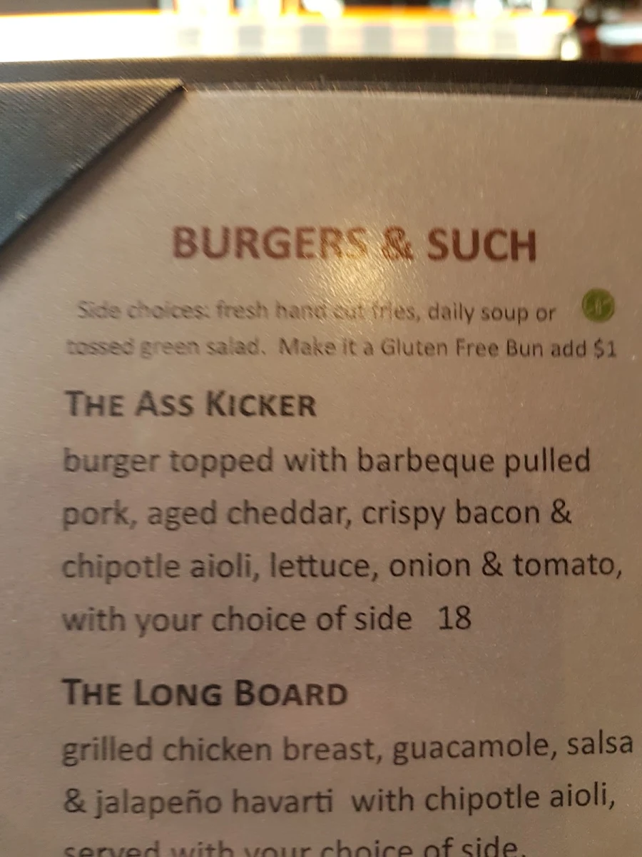 Menu, Simonholt Restaurant