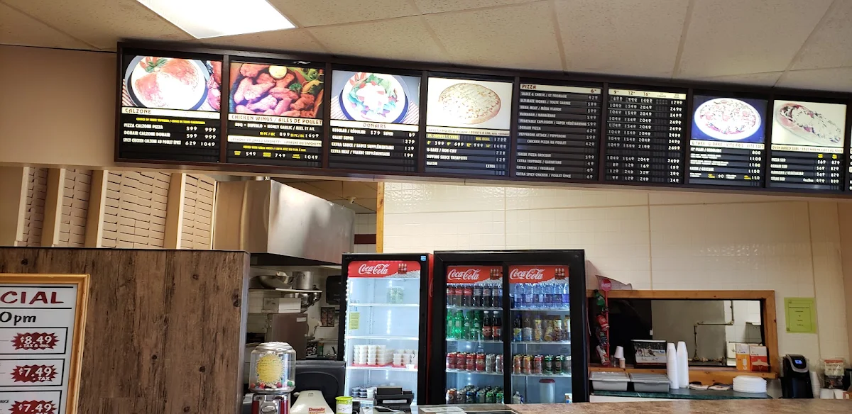 Menu, Pizza Shack
