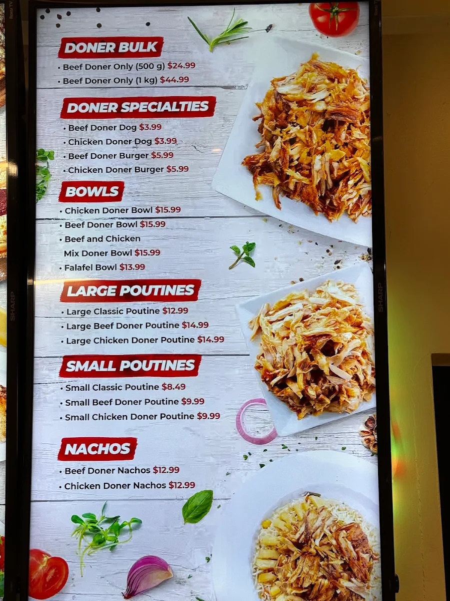 Menu, Sultan Ahmet Express Turkish Bistro (Dine-In/Take Out)