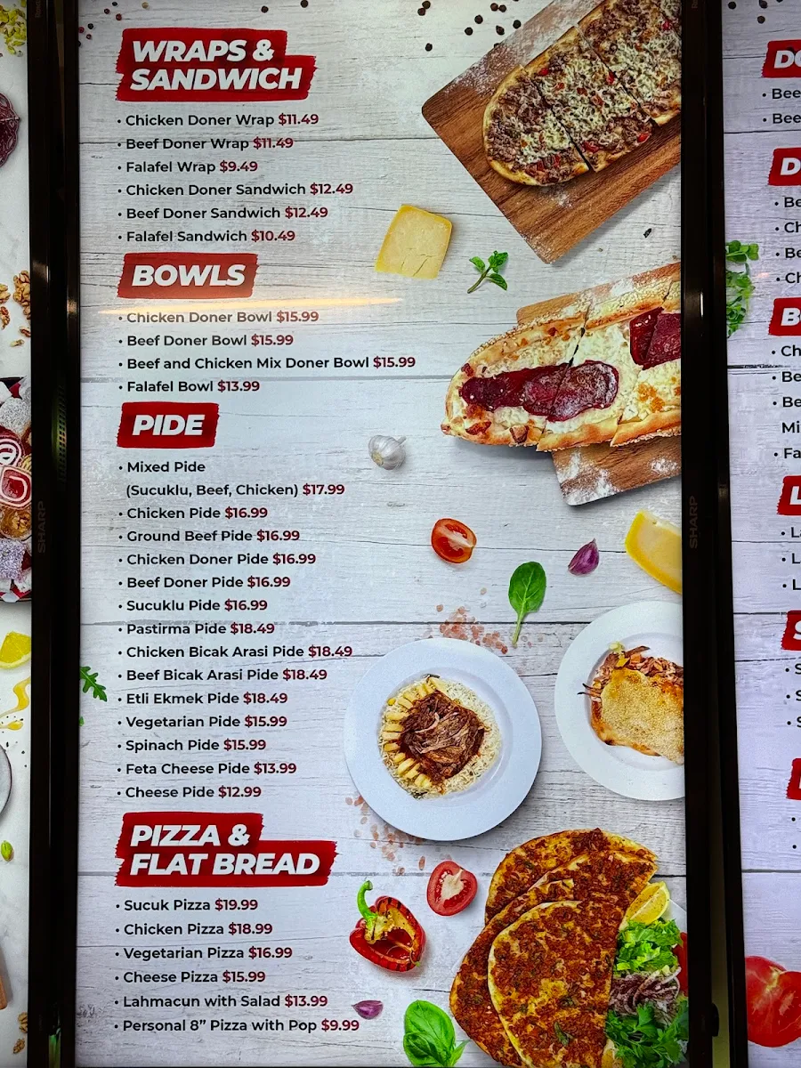 Menu, Sultan Ahmet Express Turkish Bistro (Dine-In/Take Out)