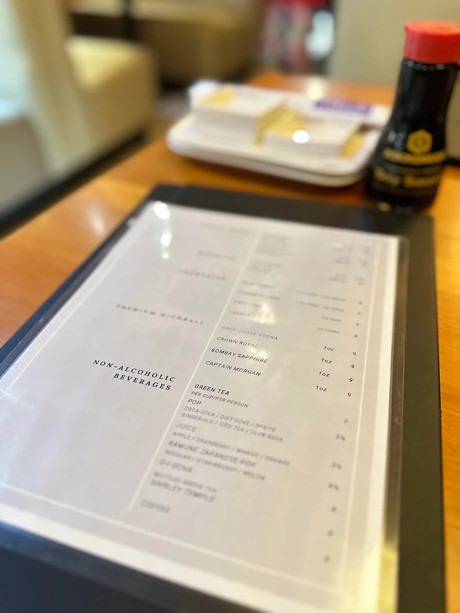 Menu, Mikado Westside