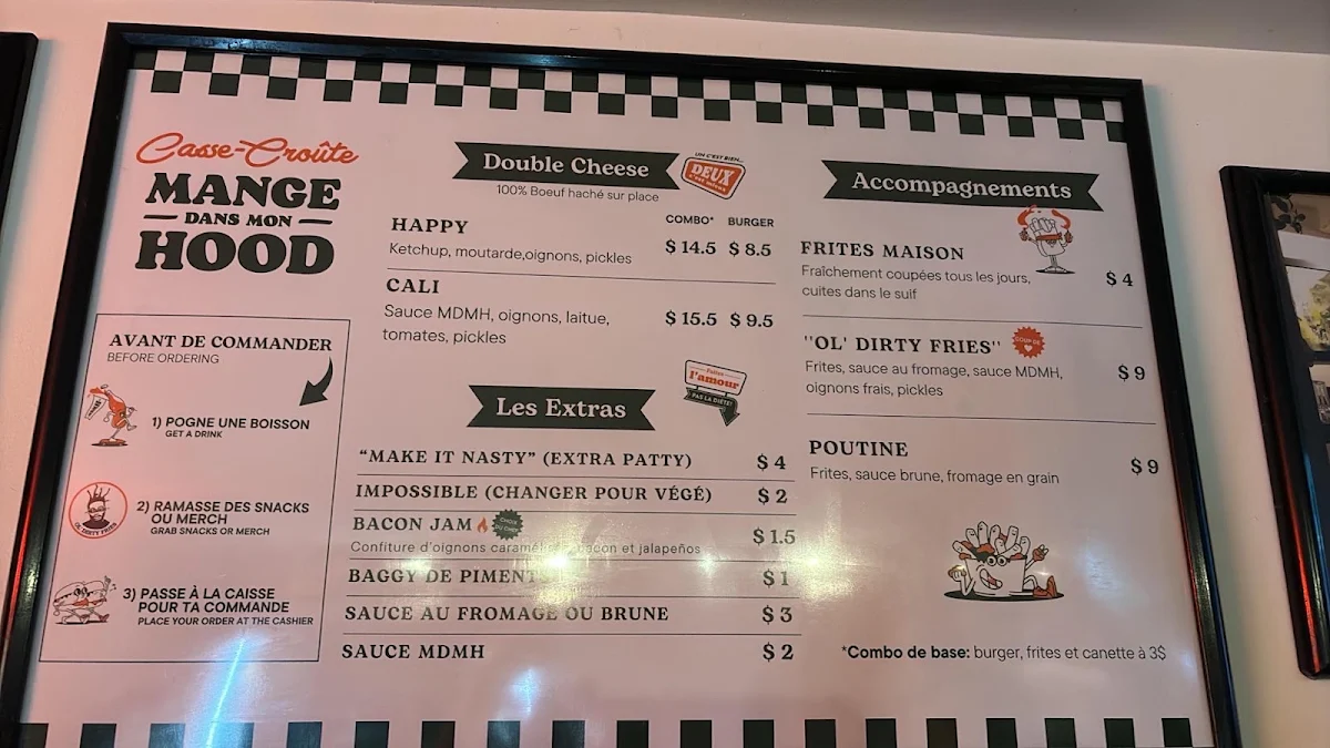 Menu, Casse-Croûte MangeDansMonHood