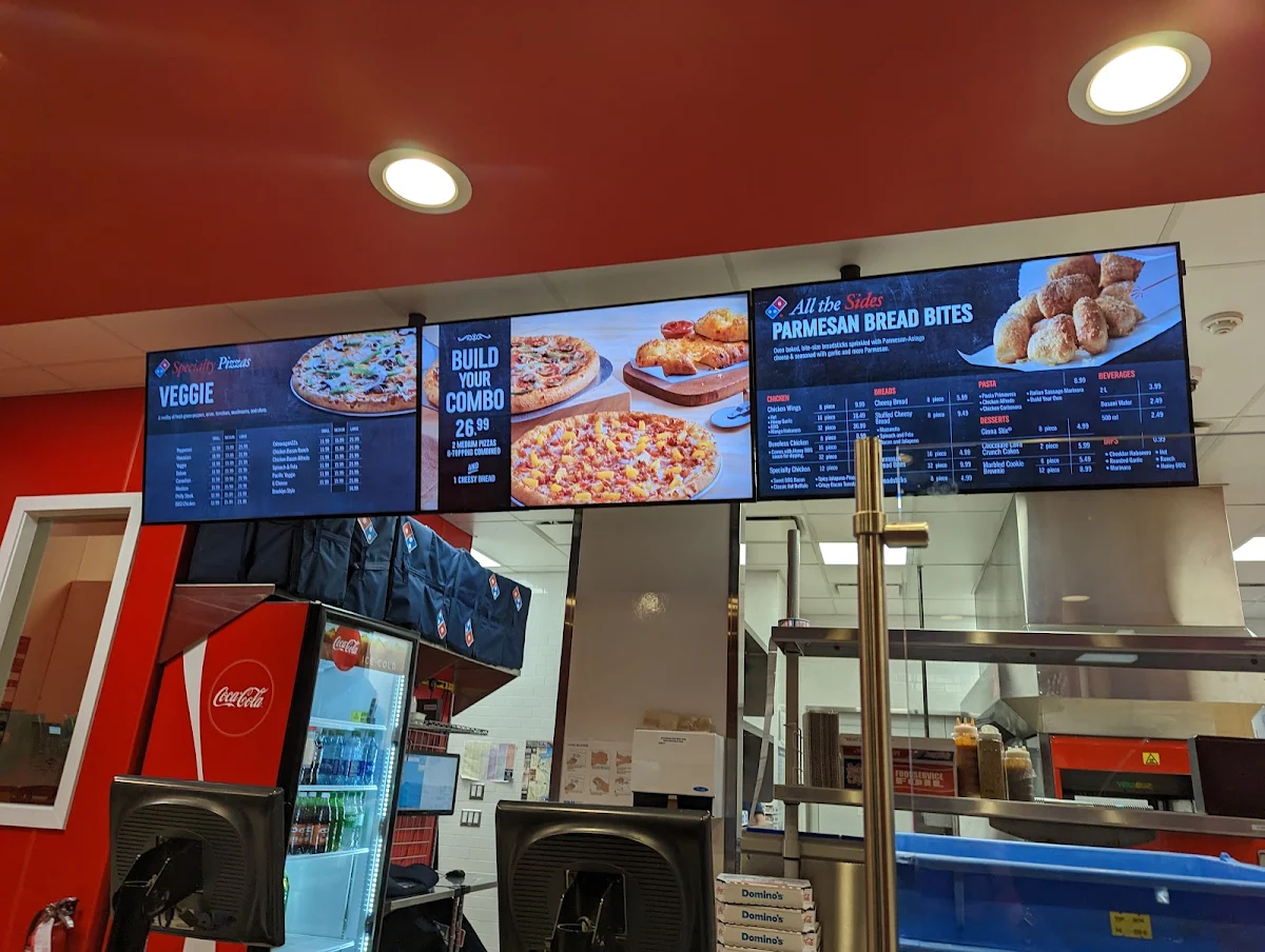 Menu, Domino's Pizza
