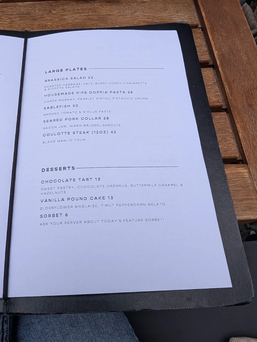 Menu, Darling