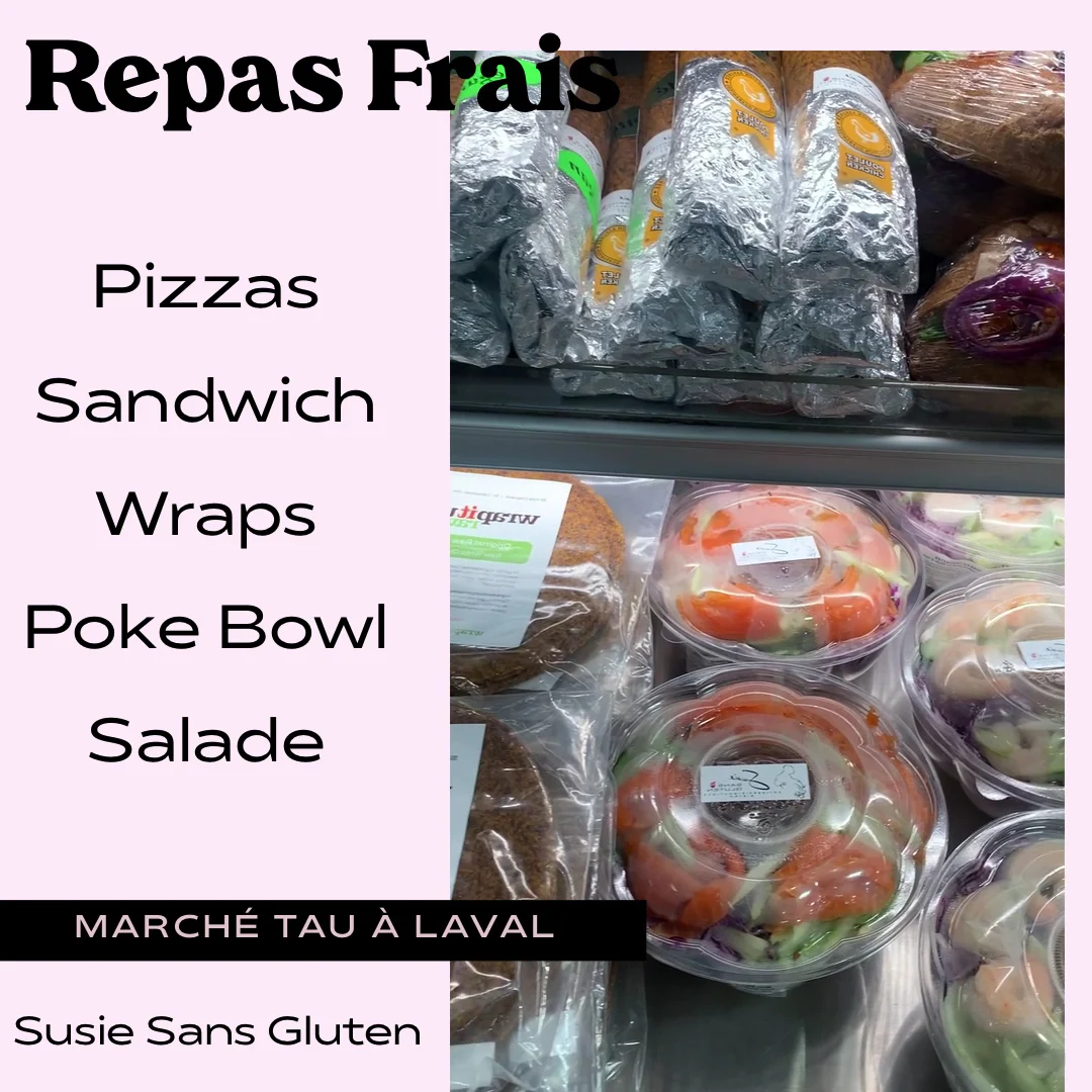 Menu, Susie Sans Gluten Laval