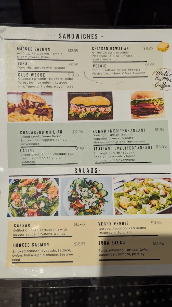 Menu, Daphne's Antioch