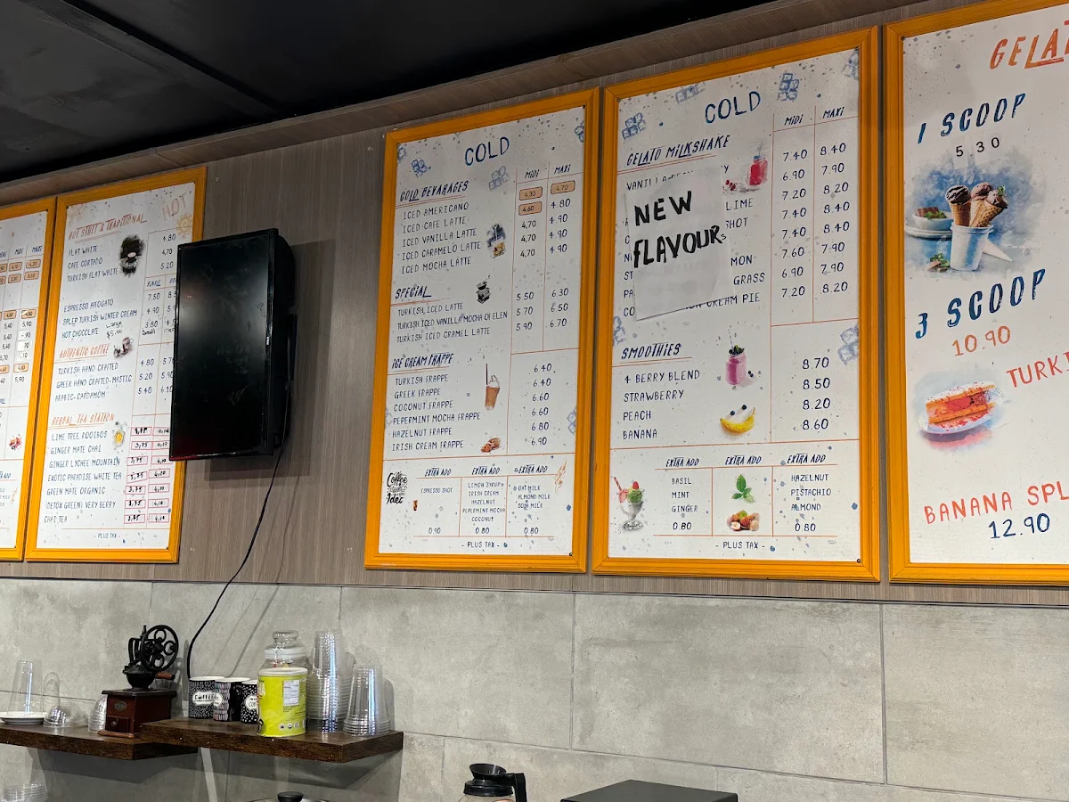 Menu, Daphne's Antioch
