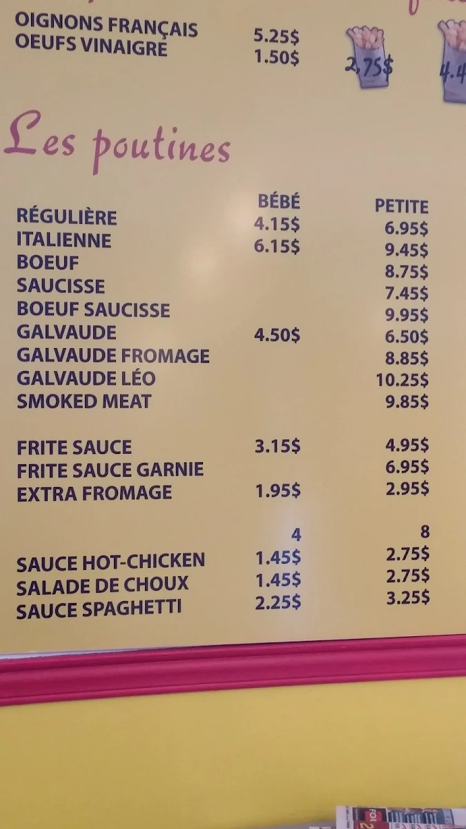 Menu, O'Ravito Café & Traiteur