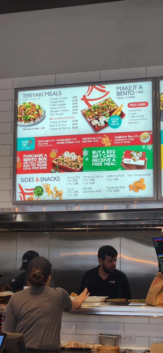 Menu, Edo Japan