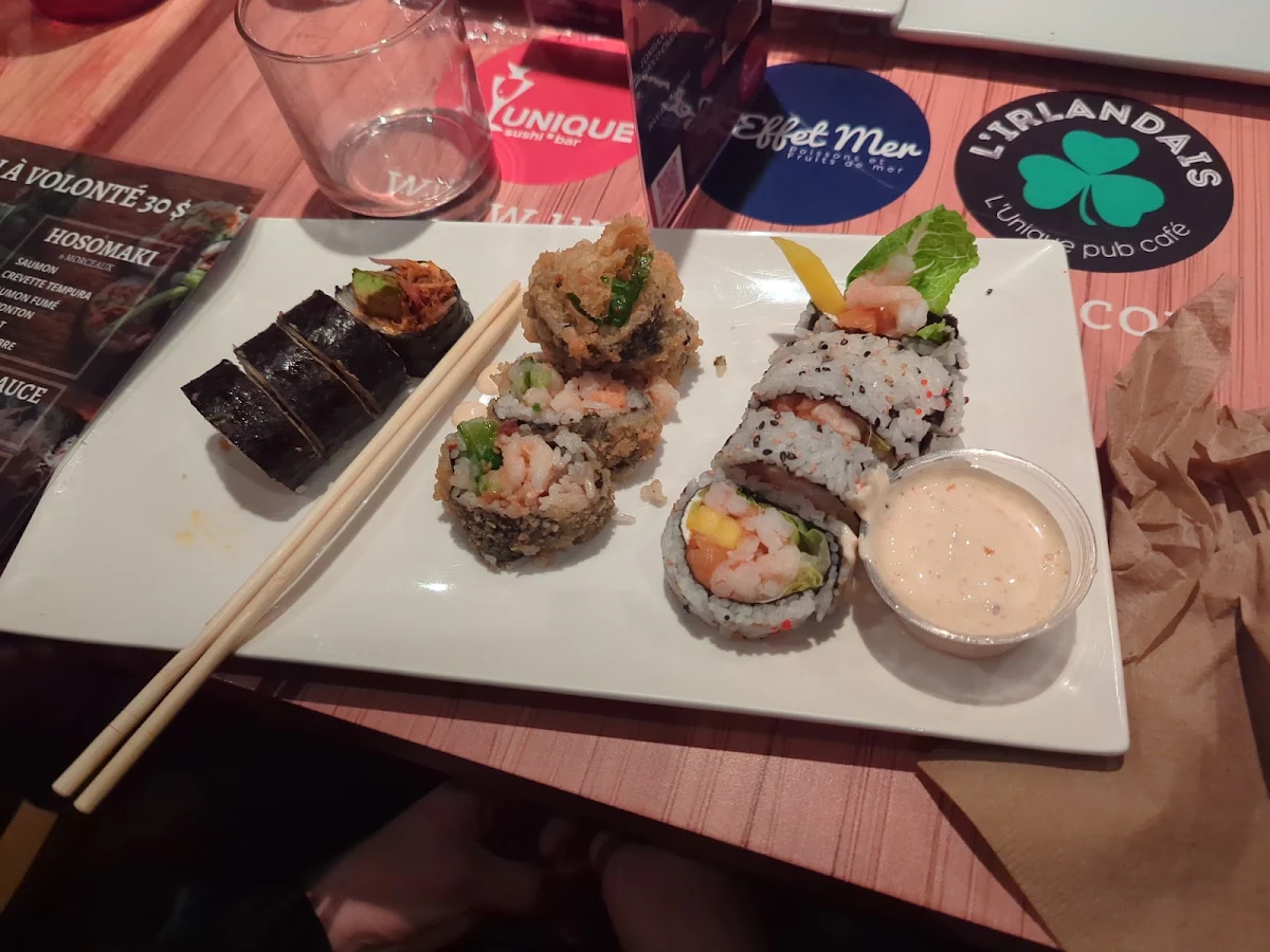 Menu, L'Unique Sushi
