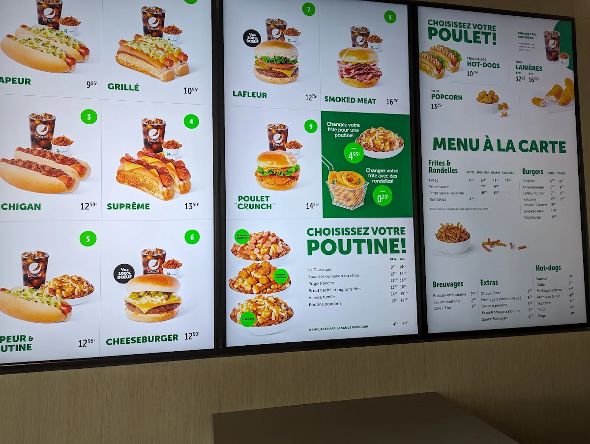 Menu, Restaurant Lafleur