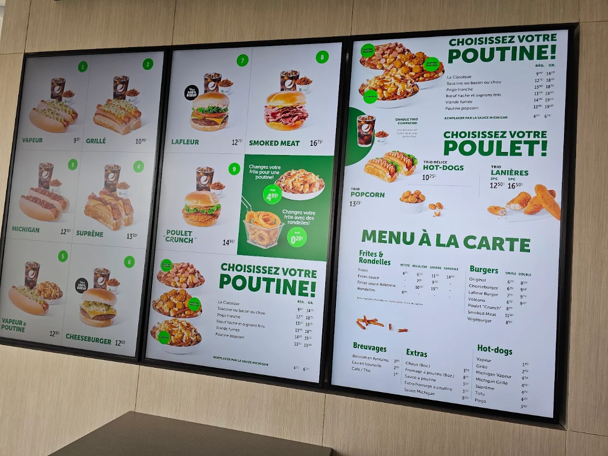 Menu, Restaurant Lafleur