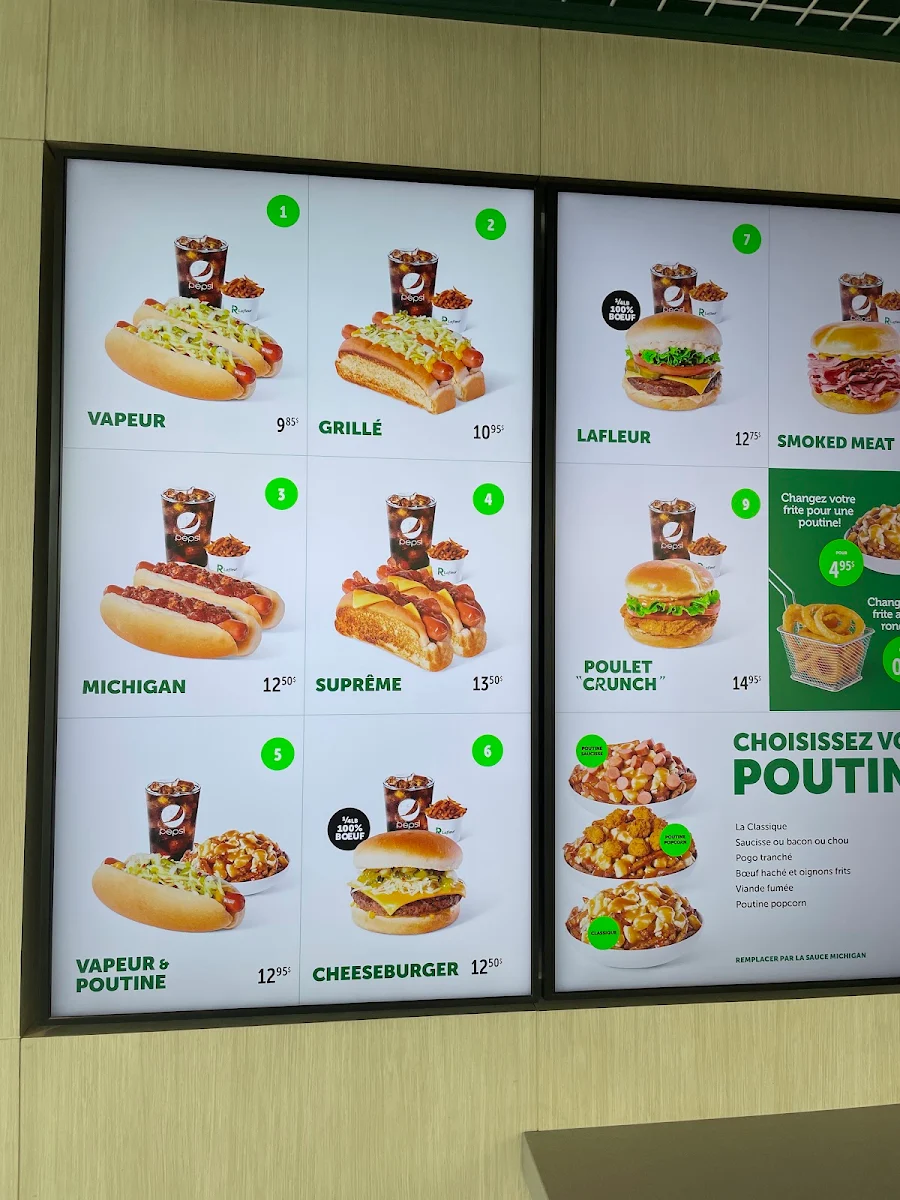 Menu, Restaurant Lafleur