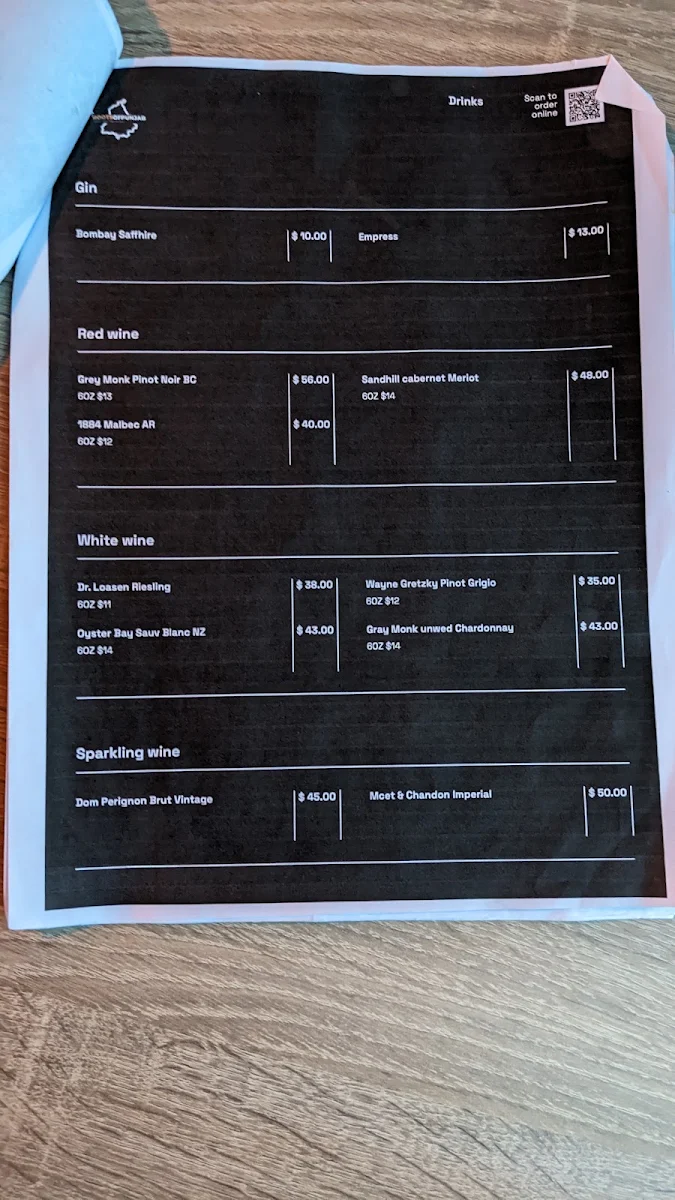 Menu, ROOTS OF PUNJAB BAR & RESTAURANT LTD.