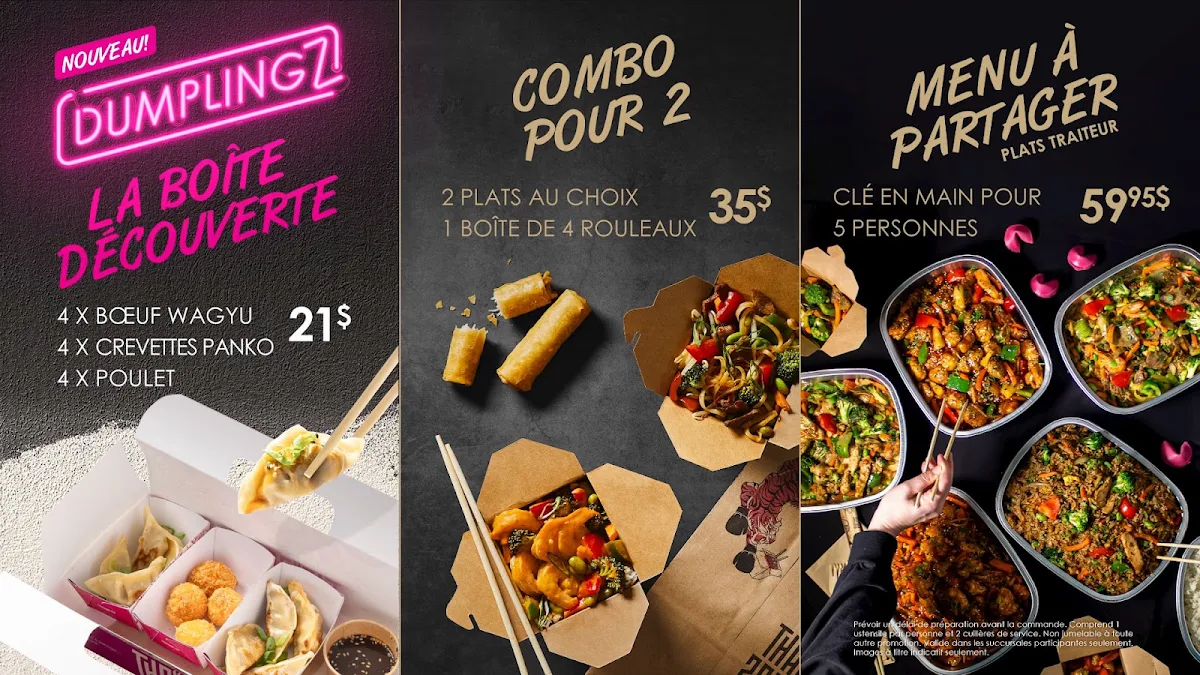 Menu, Thaïzone