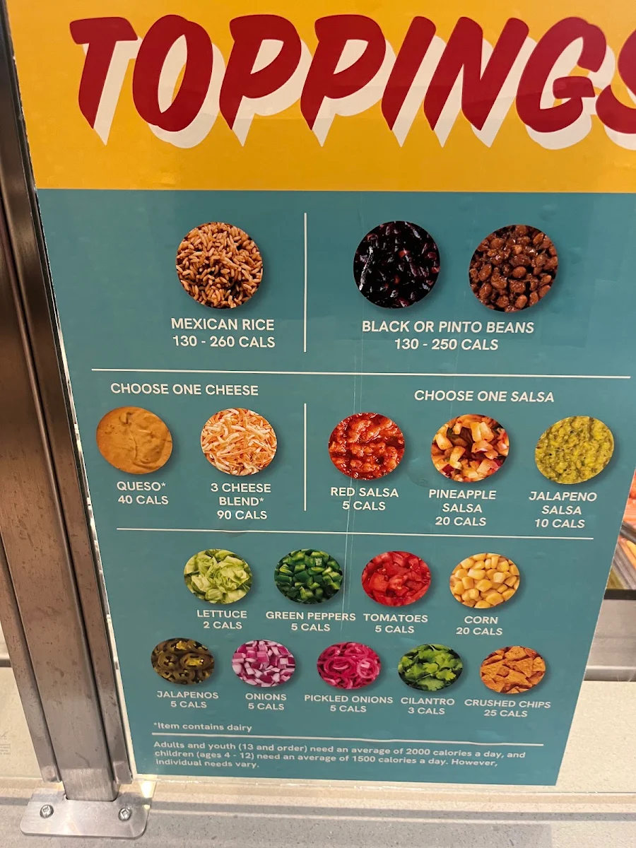 Menu, barBURRITO