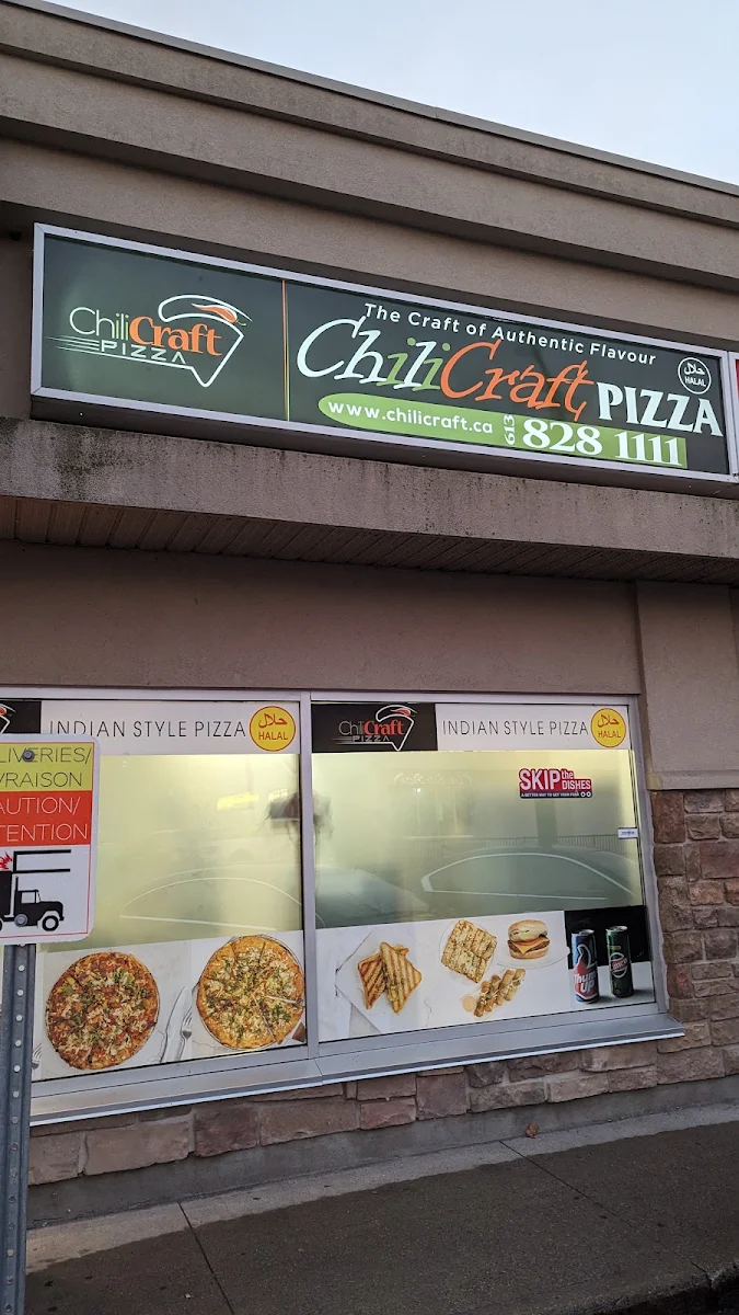 Menu, Chili Craft Pizza