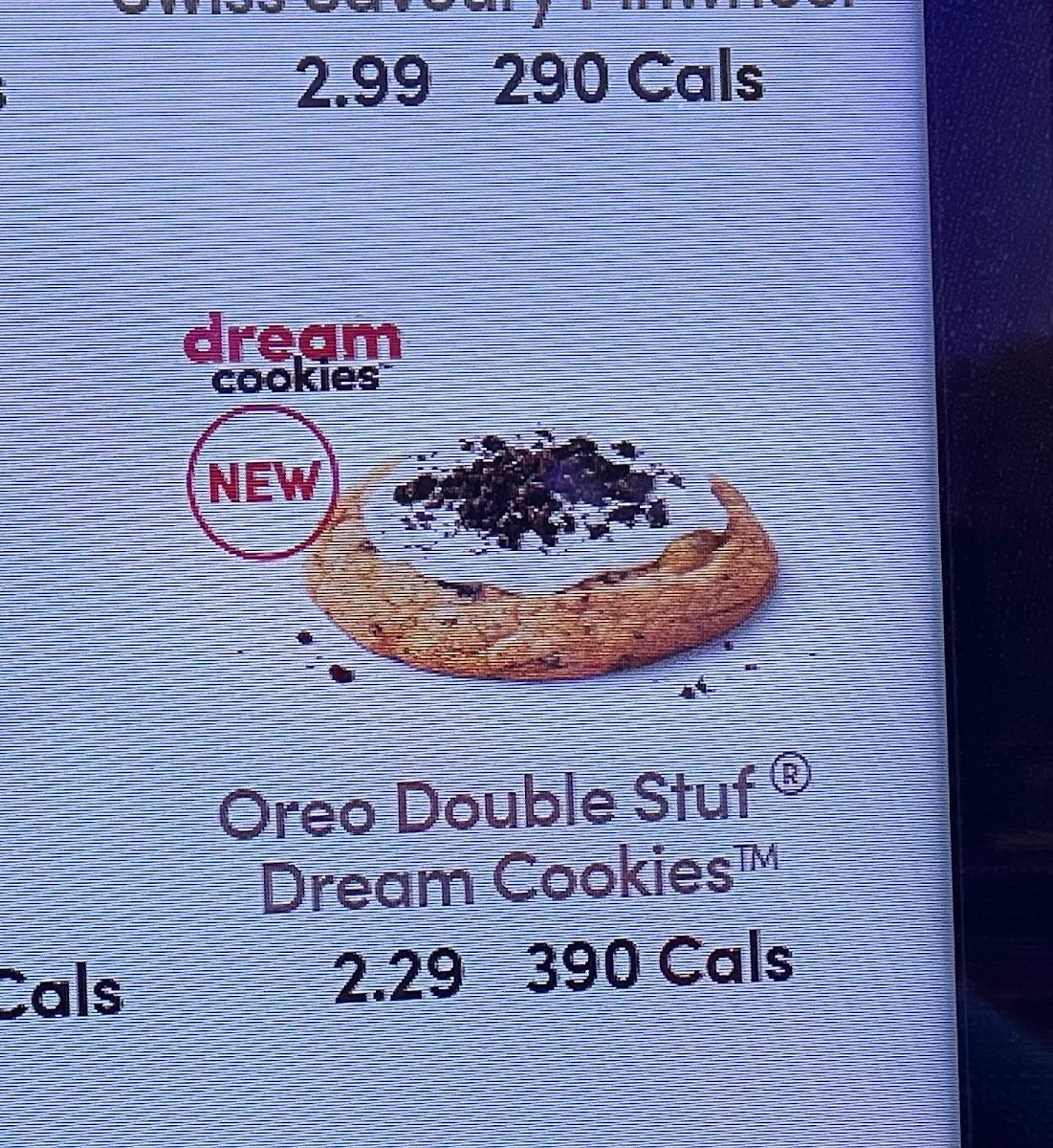 Menu, Tim Hortons