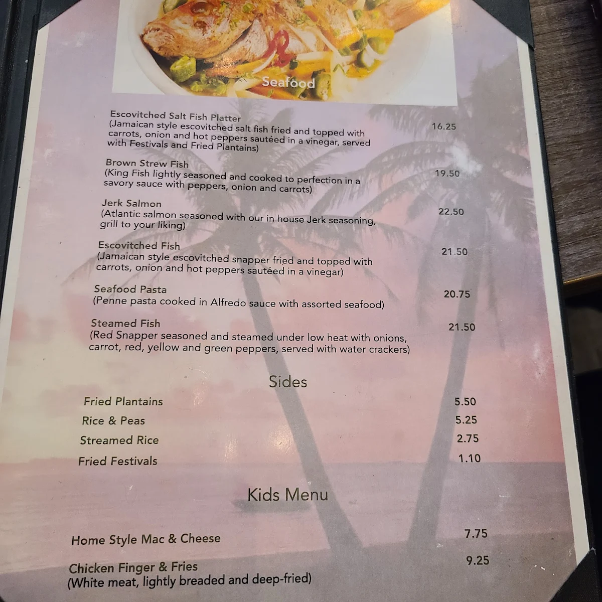 Menu, The Diner's Corner