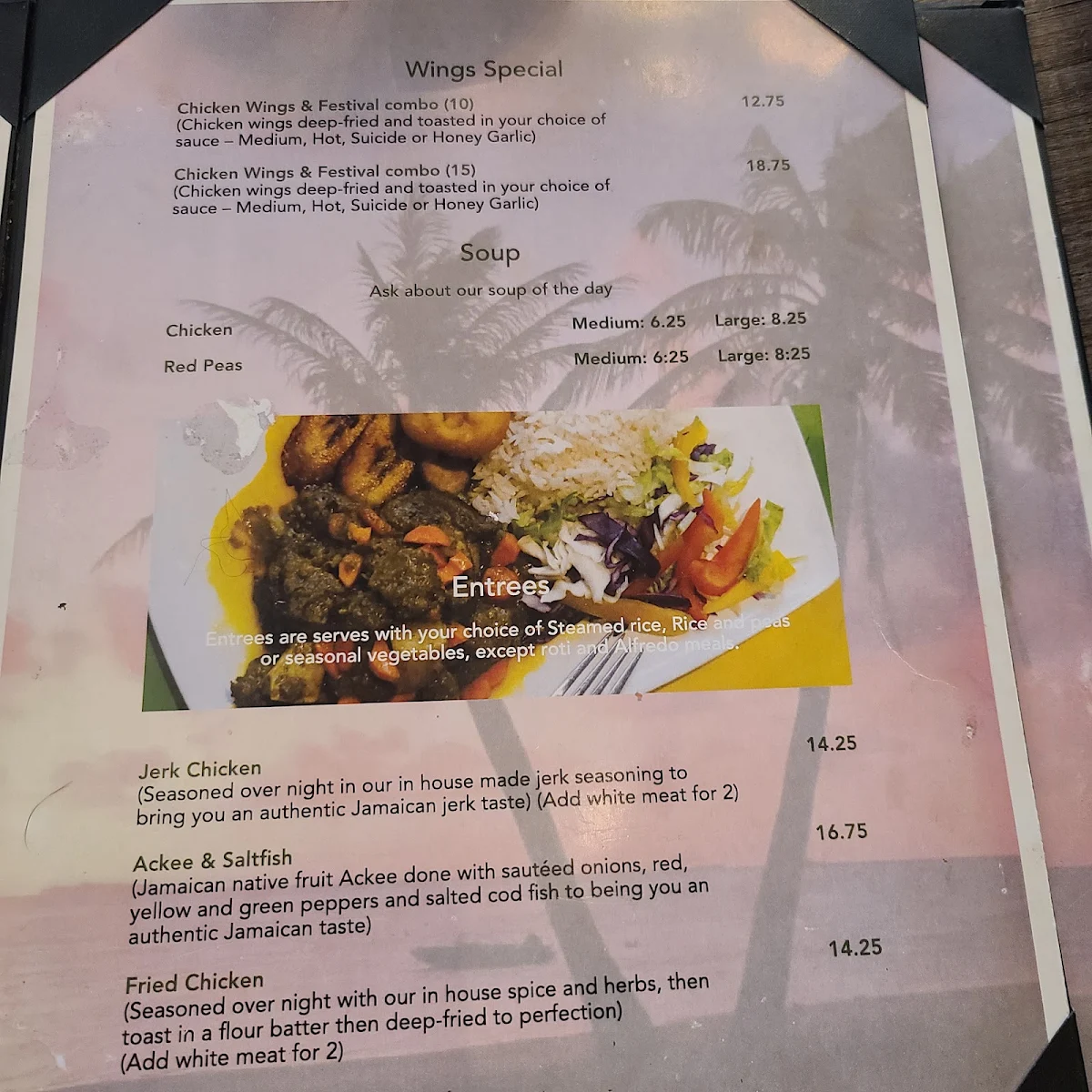 Menu, The Diner's Corner
